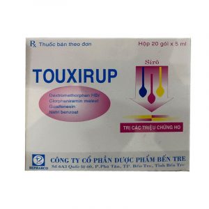 Touxirup Hộp 20 gói -  Trị ho do cảm lạnh, cúm, lao, viêm phổi