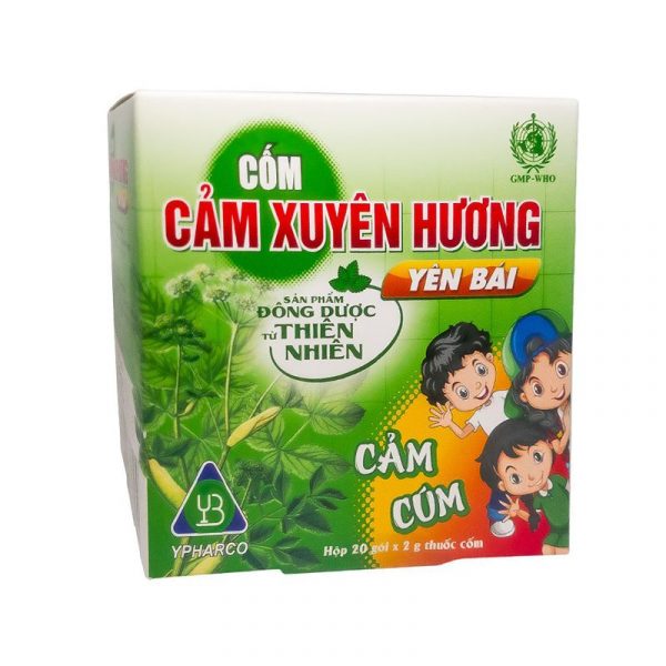 Cốm Cảm Xuyên Hương Hộp 20 gói - Điều trị các trường hợp cảm cúm,