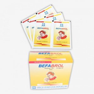 Befabrol Hộp 20 gói - Thuốc tiêu chất nhầy đường hô hấp