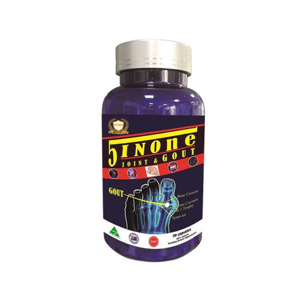 Joint & Gout 5 In 1 Lọ 30 Viên - Hỗ Trợ Điều Trị Gút